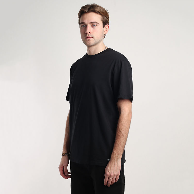 мужская черная футболка Carhartt WIP Standart Crew Neck T-Shirt I029370-black/black - цена, описание, фото 3